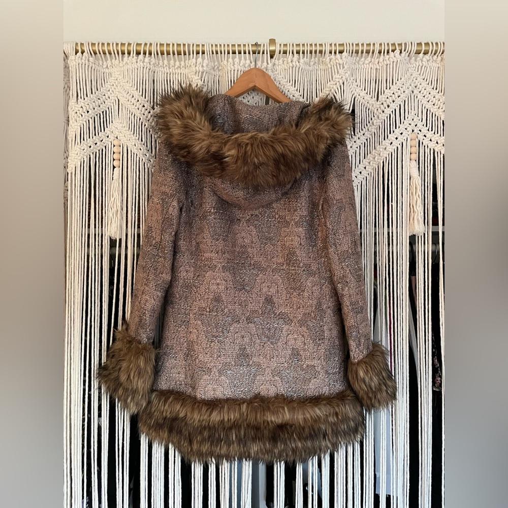 MINKPINK Faux Fur Trim Coat - Picture 3 of 6